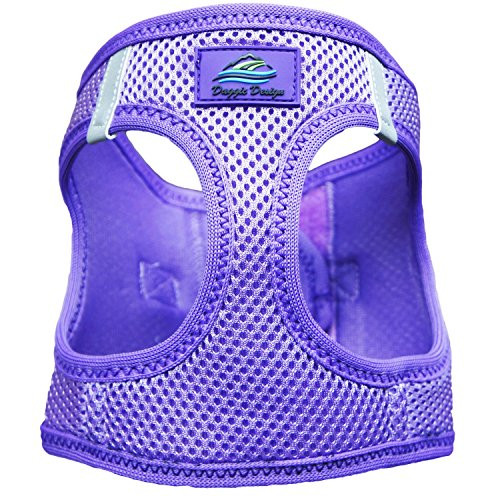 CHOKE FREE REFLECTIVE STEP IN ULTRA HARNESS   PURPLE   ALL SIZES   AMERICAN RIVER  XXS  by Doggie Design