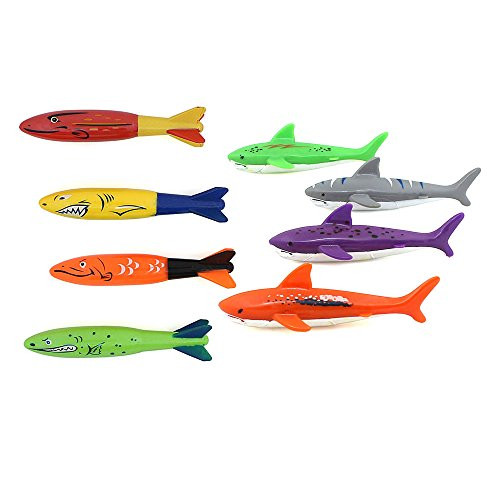 ZHMY Diving Toy Pool Glide Shark Throw Torpedo Underwater  Pool Shark  Shark Ray