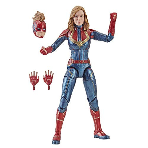 Marvel Captain Marvel 6-inch Legends Captain in Costume Figure for Collectors, Kids, and Fans Marvel Captain Marvel 6-inch Legends Captain in Costume Figure for Collectors, Kids, and Fans