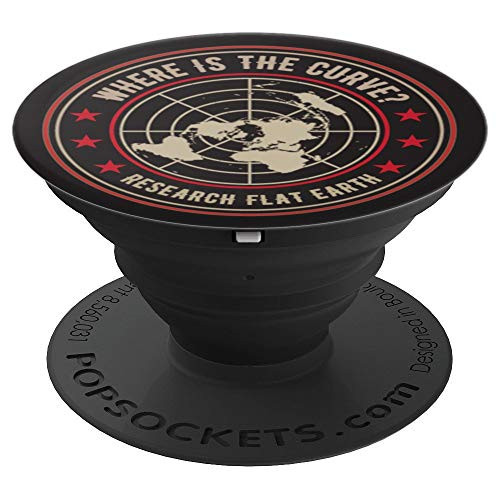 Where is the Curve? Research Flat Earth gift PopSockets Grip and Stand for Phones and Tablets