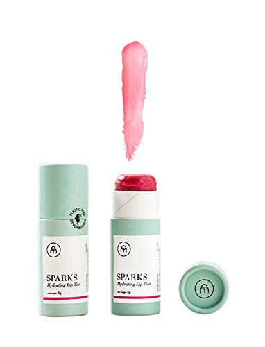 Coconut Matter Lip Balm  Handmade Vegan Coconut Lip Balm with Rose Pink Tint   Hydrating Lip Balm with Natural Coconut Oil  Sparks