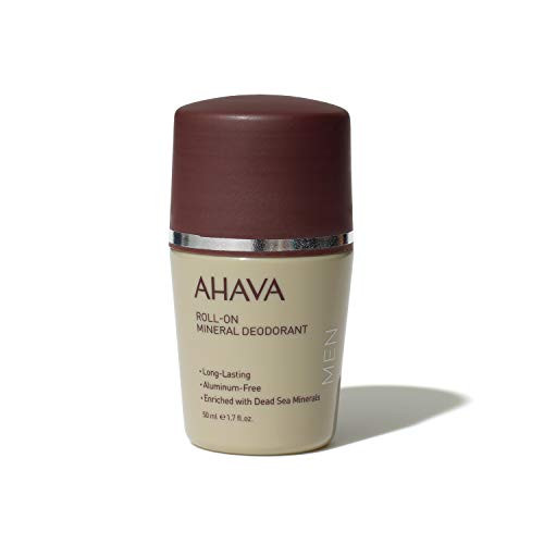 AHAVA Roll On Mens Mineral Deodorant  1 7 Fl Oz