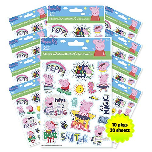Trends International Peppa Pig   Foldover Sticker 10Count Bundle
