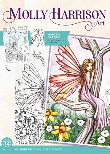 Molly Harrison Stamp PHOTOPOLYMER Marta GRDN  Martais Garden