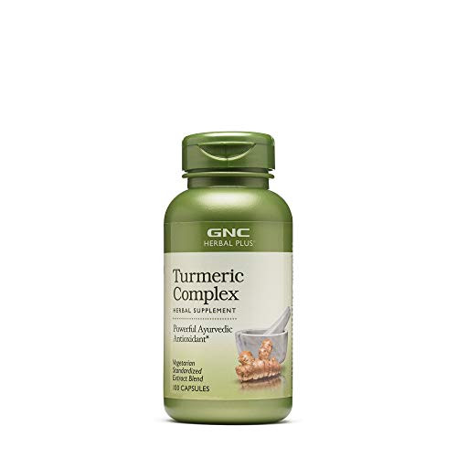 GNC Herbal Plus Turmeric Complex  100 Capsules  Powerful Ayurvedic Antioxidant
