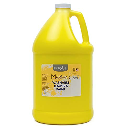 Handy Art Little Masters Washable Tempera Paint  Gallon  Yellow