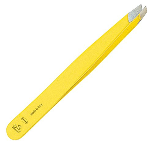 Premax 15629   Slant Tips Tweezers   Aqua Collection   Yellow