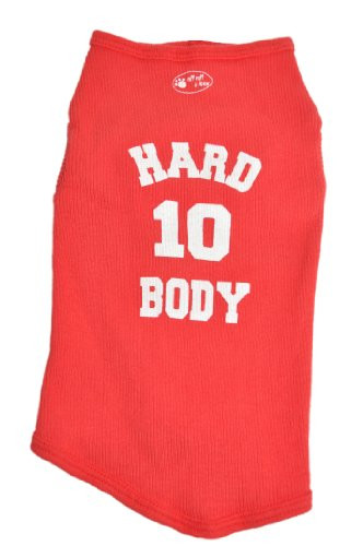 Ruff Ruff and Meow Dog Tank Top  Hard Body  Red  Extra Large