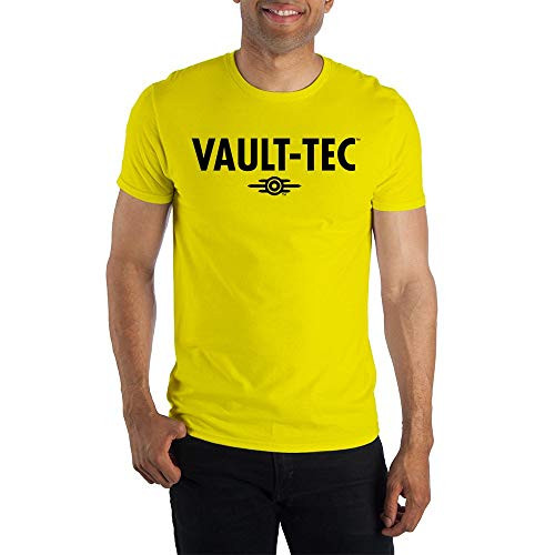 Bioworld Fallout Vault Tec Employee Short Sleeve T Shirt X Large Yellow