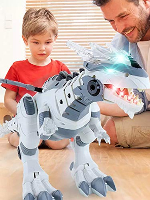 INCHOI Best Choice Products Kids Toy Walking Dinosaur Figure Lights & Sounds, Real Movement (White) INCHOI Best Choice Products Kids Toy Walking Dinosaur Figure Lights & Sounds, Real Movement (White)