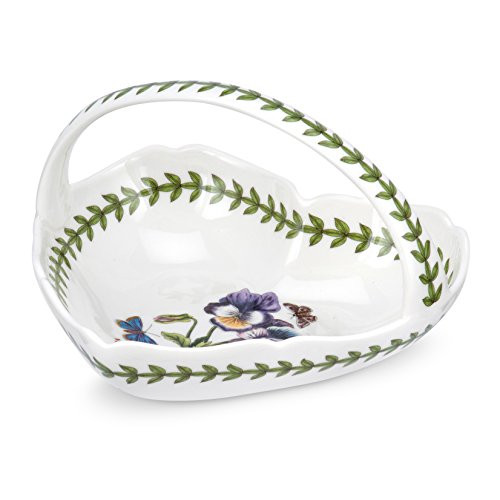 Portmeirion Botanic Garden Scalloped Edge Heart Shaped Basket