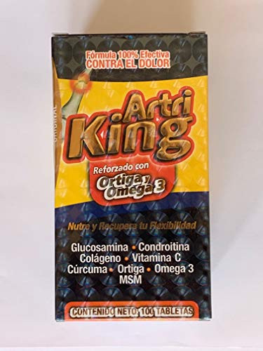 ArtriKing Ortiga y Omega 3 Suplemento Alimenticio 100 Tablets