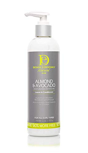 Design Essentials Instant Detangling Leave In Conditioner For Healthy  Moisturized  Luminous Frizz Free Hair Almond   Avocado Collection  12 Fl Oz