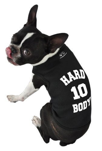 Ruff Ruff and Meow Dog Tank Top  Hard Body  Black  Medium