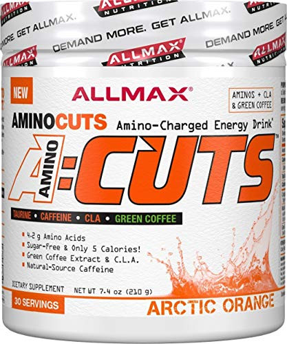 ALLMAX Nutrition ACUTS  Amino Charged Energy Drink  Arctic Orange  7 4 oz  210 g