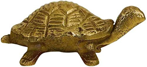Aatm Brass Figurine Tortoise Statue Best for Home   Office Decoration   Feng Shui Gift Purpose Handicraft  2 4 and 1 2 Inches