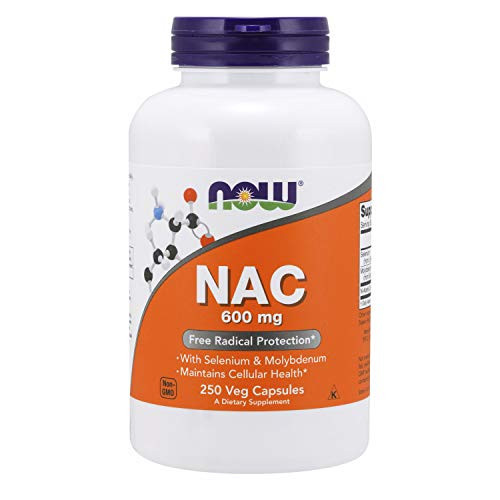 NOW Foods Supplements  NAC  N Acetyl Cysteine 600 mg with Selenium   Molybdenum  250 Veg Capsules