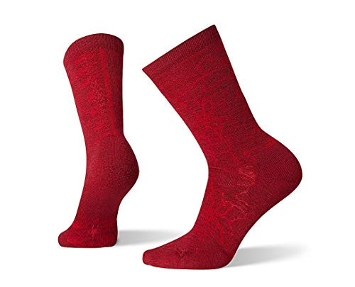 Smartwool Poinsettia Graphic Crew Tibetan Red MD  Women s Shoe 7 9 5