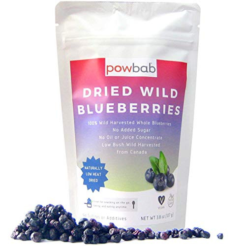 powbab Dried Wild Blueberries  100 Whole Dried Blueberries No Sugar Added  No Sunflower Oil  No Apple Juice Concentrate  No Sulfites  Unsweetened Blueberries for Keto  Gluten Free  Vegan