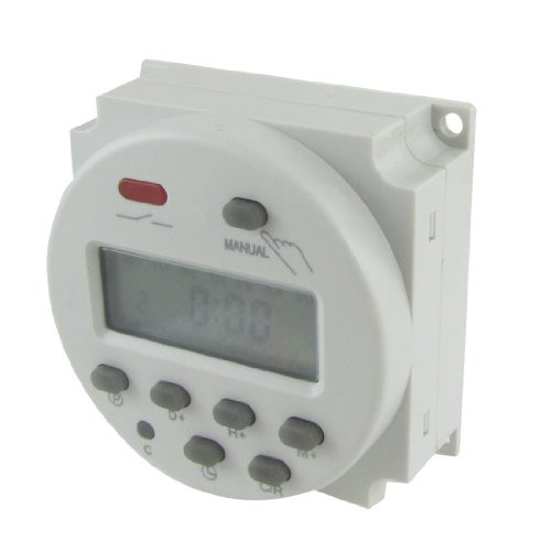 uxcell a12031200ux0079 DC 24V Digital LCD Power Programmable Timer Time Switch Relay 16A