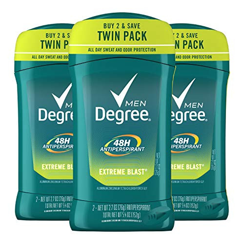 Degree Men Antiperspirant   Deodorant  Extreme Blast  Twin Pack  2 7oz  Pack of 3
