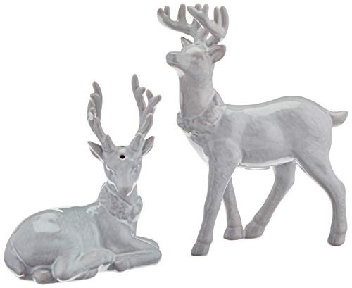 Lenox Alpine Reindeer Salt   Pepper Shaker Set