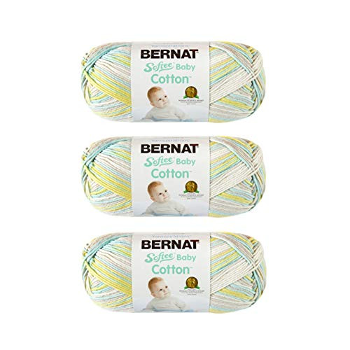 Bernat Softee Baby Cotton Sunny Sidewalk Varg Pack of 3