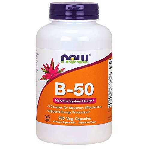 NOW Supplements  Vitamin B 50 mg  Energy Production*  Nervous System Health*  250 Veg Capsules