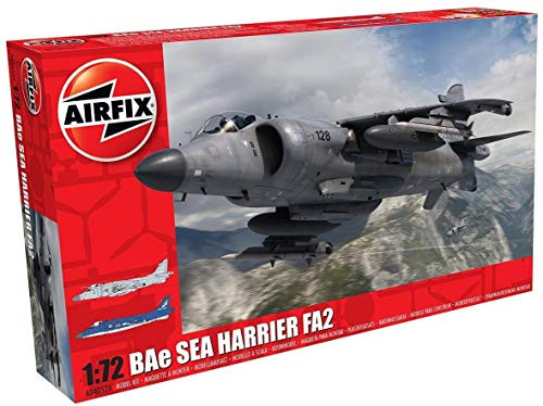 Airfix A04052A Bae Sea Harrier FA2 1/72 Model Building Kit, Multicolor