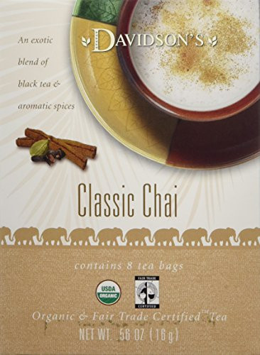Davidson's Tea Classic Chai, 8-Count Tea Bags (Pack of 12)