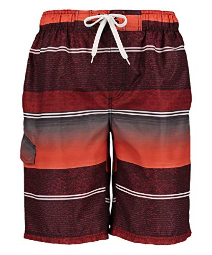 Kanu Surf Men s Miles Swim Trunks  Regular   Extended Sizes   Sandbar Red  Large