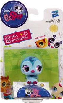 1 X Littlest Pet Shop Single Figure Blue Penguin by Hasbro