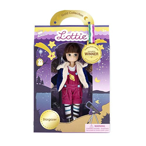 Lottie Doll LT052 Stargazer | Dolls - Clothes - Accessories - Toy Sets - Collectible | Inspired by Real Kids! 7 Inch 18 cm Doll with Brown Hair and Blue Eyes