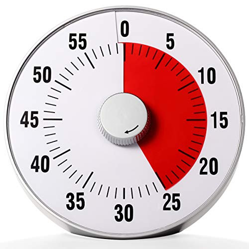 Quickloong Magnetic Visual Countdown Timer  Mute Low and Loud Alert  for Kitchen  Classroom  Office