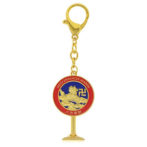 Feng Shui Hout Enhancer Mirrir Keychain W4219