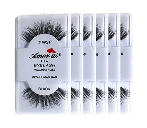 2 Sets Amorus 100 Human Hair False Eyelashes WSP  6 Pack