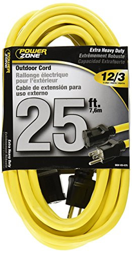 Cord Ext Outdoor 12/3x25ft Yel