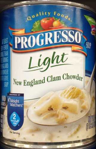 Progresso Soup NEW ENGLAND CLAM CHOWDER Light 18 5oz  3 Cans