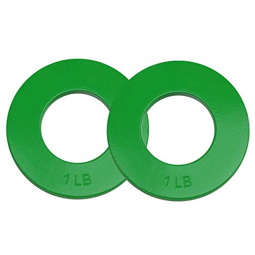 Logest Fractional Olympic Plates Set of 2 Plates   1 LB 1 25 LB 1 5 LB  Choose Set  Fractional Weight Plates Designed for Olympic Barbells for Strength Training and Micro Plates Weight Plates  1