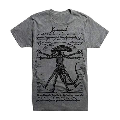 Changes Alien Vitruvian Leonardo Da Vinci Men s T Shirt  Medium