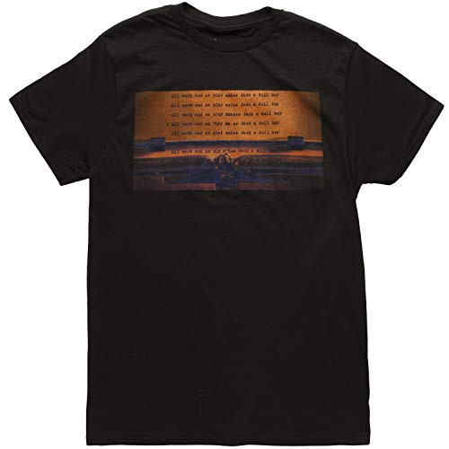 The Shining All Work and No Play Makes Jack a Dull Boy Adult T Shirt   Black  Medium