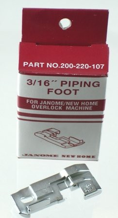 Janome Serger Overlock 3 16 inch Piping Foot