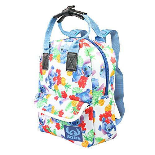 Disney Lilo and Stitch White Allover Print 12" Girls Small School Backpack
