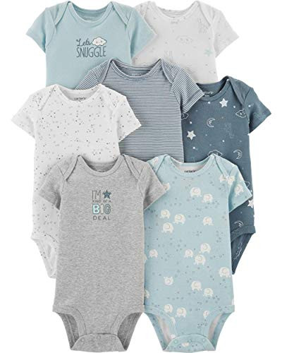 Carter s 7 Pack Elephant Original Bodysuits  3 Months
