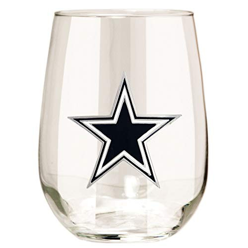 Cowboys 15oz Stemless Wine Glass