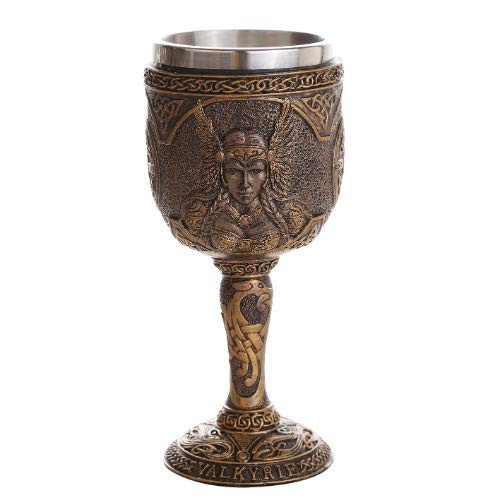 Pacific Giftware Norse Mythology Valhalla Warriors Valkyrie Wine Goblet Chalice Cup 7oz