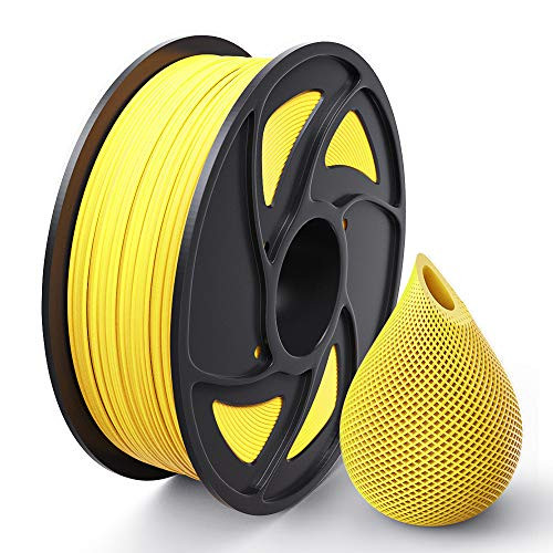 Anet 3D Printer Filament  1 75mm PLA Filament  Printing Supplies for 3D Printer  Dimensional Accuracy     0 02 mm  1 75mm 1kg  2 2LBS  Spool Yellow