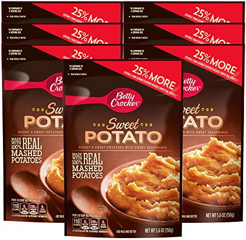 Betty Crocker Homestyle Sweet Potato Mashed Potatoes 5 6 Ounce 7 per case Betty Crocker Homestyle Sweet Potato Mashed Potatoes 5 6 Ounce 7 per case