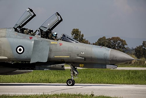 Posterazzi Pilots sitting in the cockpit of a Hellenic Air Force F 4E Phantom during joint exercise INIOHOS 2016 in Andravida Greece Poster Print   17 x 11
