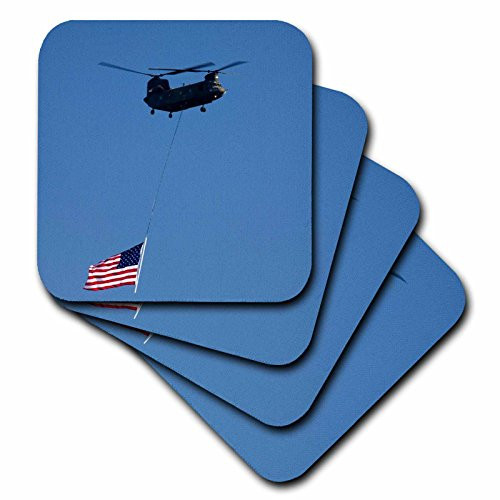 3dRose CST 95925 1 Seattle  Boeing Chinook Helicopter at Seafair US48 JWI1185 Jamie and Judy Wild Soft Coasters  Set of 4